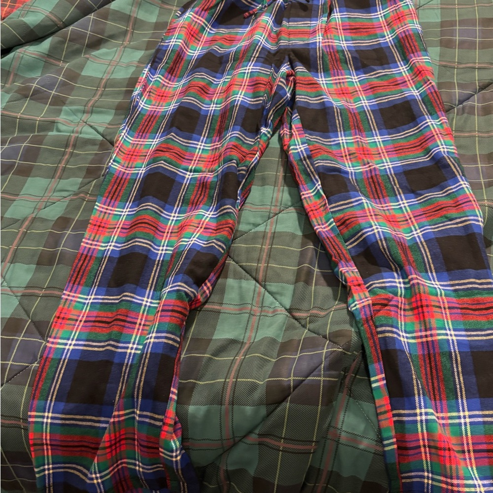 Lands’ End Festive Plaid Pajamas